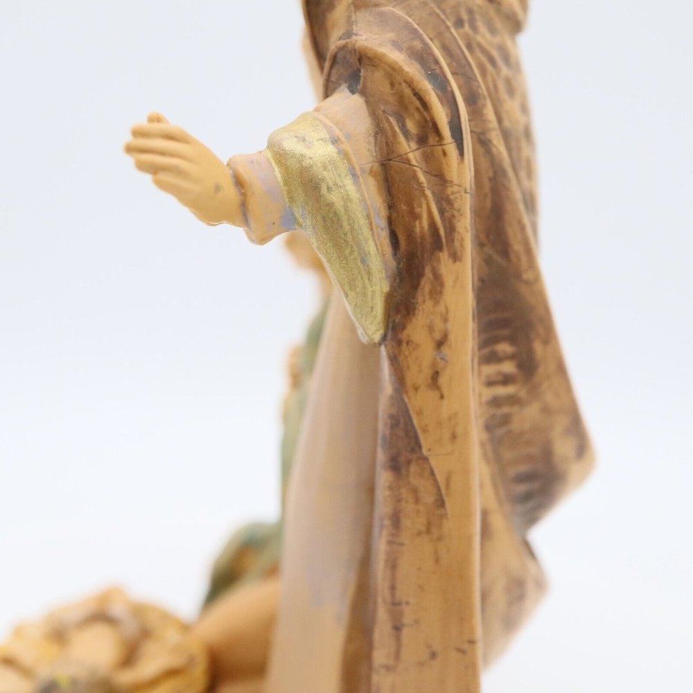 Vtg Fontanini Simonetti Holy Family Nativity 799 Spider Mark Italy Depose 6" - Picture 14 of 16
